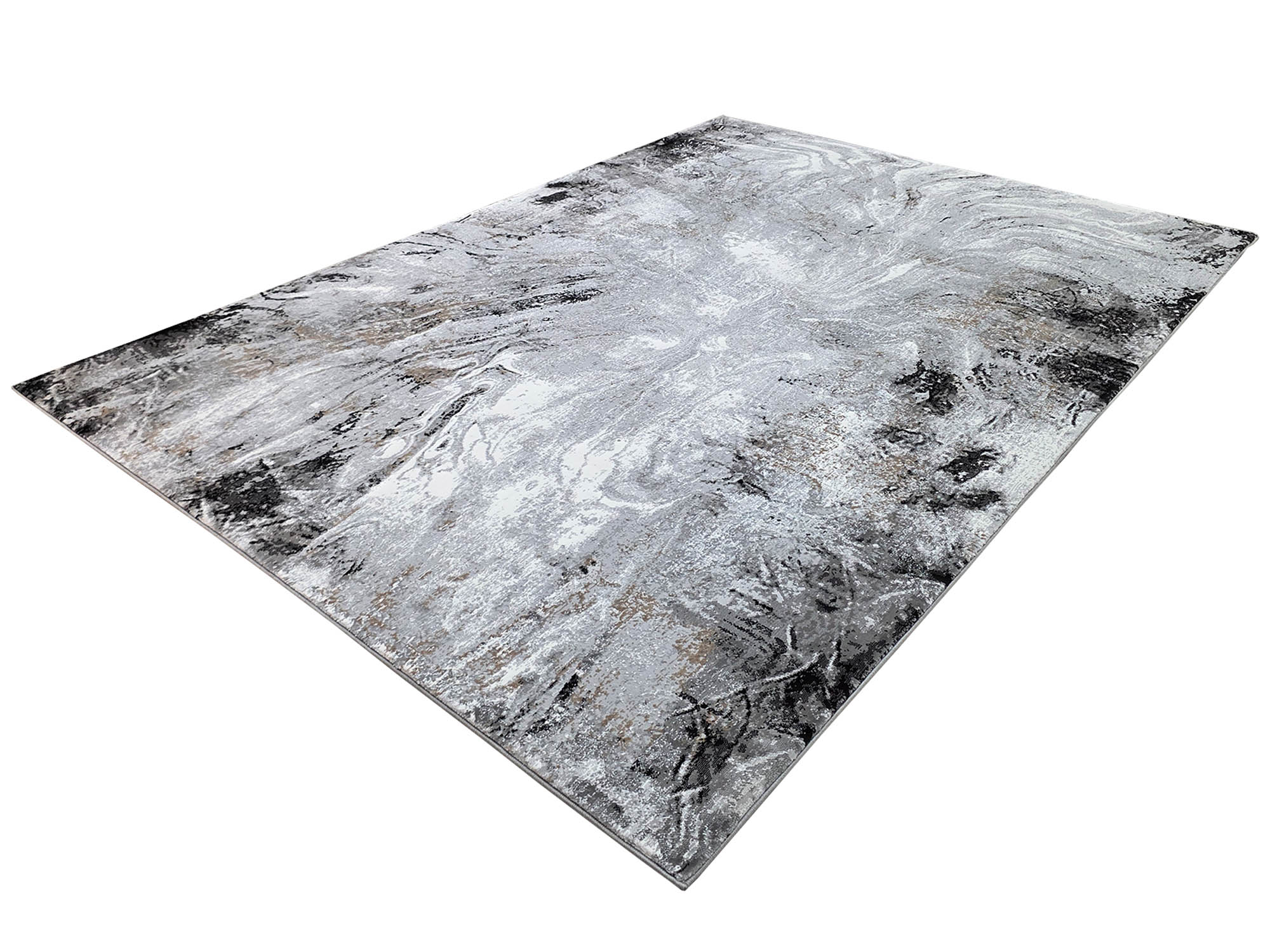 2168 MR290-GreyBlack-290x200 3 Modern Machine Made Carpet