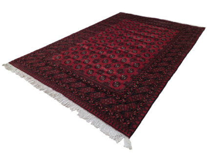 Red Afghan Handmade Carpet