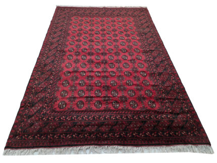 Red Afghan Handmade Carpet