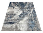 Modern Machine Made Grey Navy Carpet - 290 x 200 CM - Image 4