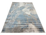 Modern Machine Made Grey Navy Carpet - 290 x 200 CM - Image 3