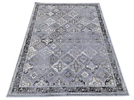 Grey Machine Made Carpet