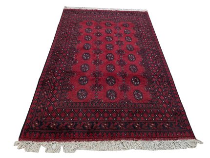 Red Afghan Handmade Carpet