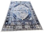 Stunning Turkish Machine Made Navy | Grey Carpet - 230 x 160 CM - Image 3